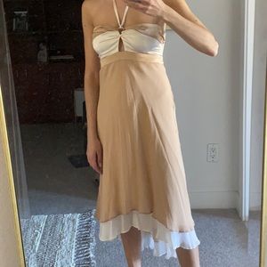 Women’s Bebe chiffon dress